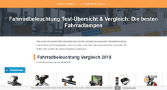 Desktop Screenshot of fahrradbeleuchtung-test.com