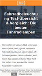 Mobile Screenshot of fahrradbeleuchtung-test.com